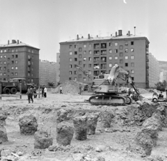 Magyarország, Óbuda, Budapest III., a Pacsirtamező (Korvin Ottó) utca 61-63. és 65-67. számú ház hátsó homlokzata a Kálvin köz felől nézve., 1973, Bojár Sándor, Budapest, Fortepan #178463