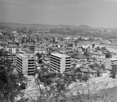 Bulgária, Lovecs, a város látképe a Sztrates dombról, a kép alján az Oszam folyó látható., 1965, Bojár Sándor, Fortepan #178634