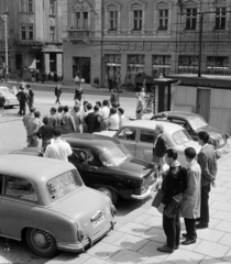 Lengyelország, Bielsko-Biała, plac Bolesława Chrobrego., 1960, Bojár Sándor, AWZ P70 Zwickau, Fortepan #178666