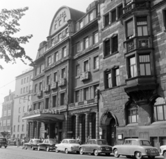 Németország, Lipcse, Tröndlinring 8., Hotel International (később Hotel Fürstenhof)., 1960, Bojár Sándor, NDK, AWZ-márka, AWZ P70 Zwickau, Fortepan #178715