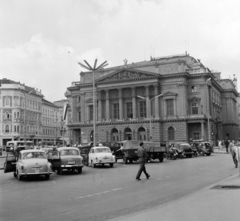 Magyarország, Budapest VIII., Blaha Lujza tér, Nemzeti Színház., 1960, Bojár Sándor, Budapest, Fortepan #178829