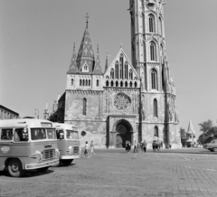 Magyarország, budai Vár, Budapest I., Szentháromság tér, Mátyás-templom., 1965, Bojár Sándor, Budapest, Fortepan #178843