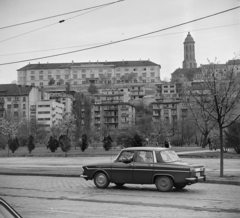 Magyarország, Budapest I., Krisztina körút a Vérmező, az Attila út és a budai Vár felé nézve., 1965, Bojár Sándor, Budapest, Fortepan #178848