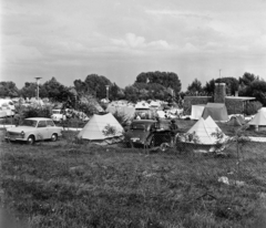 Magyarország,Balaton, Szántód, autós kemping., 1964, Bojár Sándor, Fortepan #178899