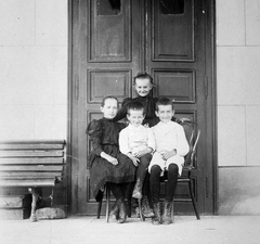 1907, Jankovszky György, tableau, kids, Fortepan #17893