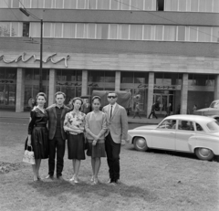 Magyarország, Budapest VII., Rákóczi út 88-92., Szabadság Szálloda., 1966, Bojár Sándor, szálloda, Wartburg 311/312, Budapest, Fortepan #178933