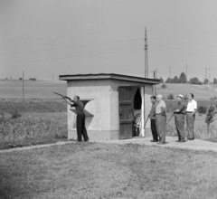 Magyarország, Budapest XXII., a Nagytétényi lőtér skeet-pályája., 1965, Bojár Sándor, Budapest, Fortepan #179027