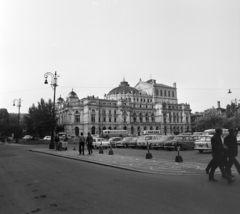 Lengyelország, Krakkó, ulica Szpitalna, szemben a plac Świętego Ducha, Juliusz Słowacki Színház., 1966, Bojár Sándor, Fortepan #179089