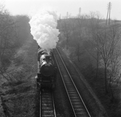 1969, Bojár Sándor, steam locomotive, MÁV Class 411, Fortepan #179091