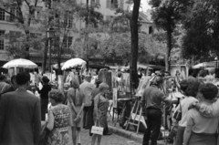 Franciaország, Párizs, Montmartre, Place du Tertre., 1967, Bojár Sándor, Fortepan #179478