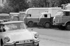 Franciaország, Párizs, Les Halles, Párizs nagybani piaca., 1967, Bojár Sándor, Citroen-márka, Citroen DS, Fortepan #179513