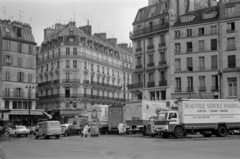 Franciaország, Párizs, Rue Rambuteau, szemben balra a Rue Montorgueil, jobbra a Rue de Turbigo torkolata., 1967, Bojár Sándor, Fortepan #179515