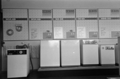 Germany, 1969, Bojár Sándor, GDR, german text, washing machine, display, Fortepan #179588