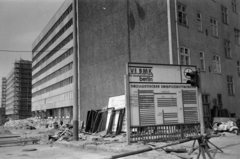 Németország, Berlin, Kelet-Berlin, Alexanderplatz., 1968, Bojár Sándor, NDK, német szöveg, Fortepan #179603