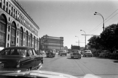 Oroszország, Moszkva, Tyeatralnij projezd (Proszpekta Marksza) a Lubjanka (Dzerzsinszkij) tér felé nézve, balra a Központi Gyermek Áruház., 1967, Bojár Sándor, Fortepan #179779