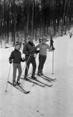 Hungary, Bánkút, Nagyvisnyó, sípálya., 1969, Bojár Sándor, skiing, Fortepan #179927