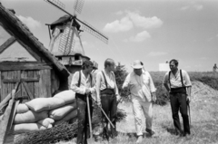 Magyarország, Velencei-tó, Pákozd, Szúnyog-sziget, a „Die letzte Kompanie” (Az utolsó csapat) című 1930-as német film új változatának forgatása Eine Handvoll Helden (Die letzte Kompanie) címmel., 1967, Bojár Sándor, filmforgatás, Fortepan #180190