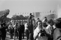 Magyarország, Városliget, Budapest XIV., a Szovjet tudomány és technika 50 éve, jubileumi kiállítás a BNV területén 1967. szeptember 1-24 között. A felvétel a szovjet párt- és kormányküldöttség látogatásakor készült., 1967, Bojár Sándor, Budapest, Fortepan #180262