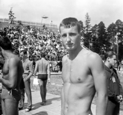 Finnország, Helsinki, XV. nyári olimpiai játékok. Jean Boiteux francia úszó., 1952, Bojár Sándor, férfi, olimpiai bajnok, sportoló, képarány: négyzetes, úszás, híres ember, Fortepan #180444