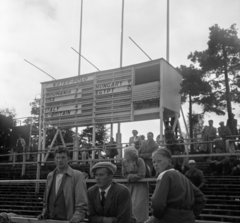 Finnország, Helsinki, XV. nyári olimpiai játékok., 1952, Bojár Sándor, nézőtér, olimpia, eredményjelző, Fortepan #180483