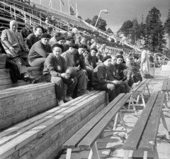 Finnország, Helsinki, XV. nyári olimpiai játékok., 1952, Bojár Sándor, nézőtér, képarány: négyzetes, Fortepan #180485