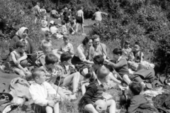 1955, Bojár Sándor, relaxation, excursion, meal, Fortepan #180583