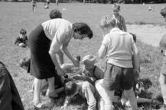 Hungary, Budapest II., Nagyrét., 1955, Bojár Sándor, Budapest, boys, Fortepan #180588