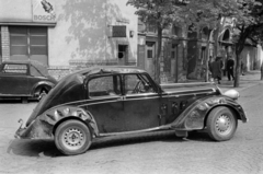 Hungary, Budapest II., balra a háttérben a Lövőház utca 5., a Gém Garage gépjárműszervíz., 1948, Bojár Sándor, Budapest, Steyr-brand, untitled, automobile, Fortepan #180608