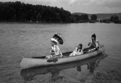 Hungary, Kisoroszi, az indián tábor lakói - Sastoll, Hörcsög és Zengő Hang., 1966, Bojár Sándor, Fortepan #180703