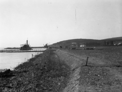 Magyarország, Balatonalmádi, a strand melletti terület feltöltése 1930 körül. Leltári jelzet: MMKM TEMGY 2019.1.1. 0413, 1930, Magyar Műszaki és Közlekedési Múzeum / BAHART Archívum, Fortepan #183265