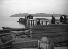 Hungary,Lake Balaton, Szántód, »Szántódrévi kompkikötő építése, 1913.« Leltári jelzet: MMKM TEMGY 2019.1.1. 0764, 1913, Magyar Műszaki és Közlekedési Múzeum / BAHART Archívum, Fortepan #183507