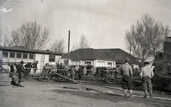 Magyarország,Balaton, Siófok, »Somogy kotró partra húzása a siófoki sólyán, 1930 körül« Leltári jelzet: MMKM TEMGY 2019.1.1. 1292, 1930, Magyar Műszaki és Közlekedési Múzeum / BAHART Archívum, Fortepan #183547