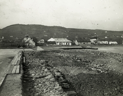 Magyarország,Balaton, Révfülöp, kikötő, háttérben a Hullám Hotel. Leltári jelzet: MMKM TEMGY 2019.1.1. 1357, 1910, Magyar Műszaki és Közlekedési Múzeum / BAHART Archívum, látkép, Fortepan #183587