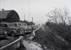 1954, Ferencz Zoltán Zénó, útkorlát, automobil, motorkerékpár, EMW 340, Mercedes-márka, Fortepan #184134