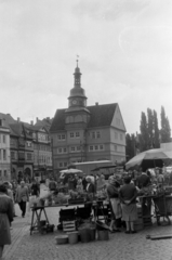 Németország, Eisenach, Markt, Városháza., 1961, Ferencz Zoltán Zénó, NDK, Fortepan #184180