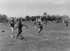 Hungary, Tabán, Budapest I., Czakó utcai sporttelep (később Budavári Önkormányzat Sport- és Szabadidőközpont)., 1963, Inkei Péter, Budapest, Fortepan #184716