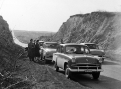 Hungary, a 8-as főút Veszprém és Hajmáskér között, autós túraverseny résztvevői., 1963, Inkey Tibor, Fortepan #184910