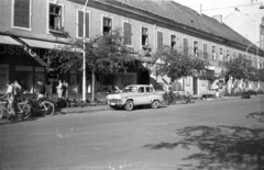 Hungary, Nagykanizsa, Fő (Lenin) út, Batthyány-kastély., 1960, Kende János, bicycle, Fortepan #185347