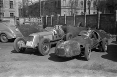 1957, Tóth Tibor, gépjárműszerviz, Aero Minor, Maserati-márka, rajtszám, versenyautó, Lancia-márka, Fortepan #185602