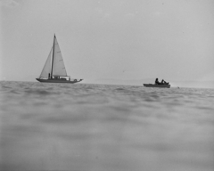 Hungary,Lake Balaton, 50-es cirkáló típusú vitorlás., 1965, MHSZ, sailboat, boat, Fortepan #18568