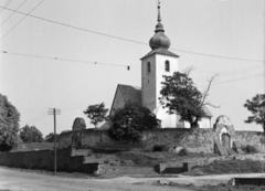 Magyarország, Balatonalmádi, Vörösberény (ekkor önálló, ma a város része), Veszprémi út, Református erődtemplom., 1959, Kádár József, templom, Fortepan #185782