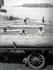 Magyarország, Budapest III., Duna-part az Aranyhegyi-patak torkolatánál, szemben a Palotai-sziget., 1936, Vaskapu utca, Budapest, Fortepan #185849