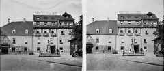 Ausztria, Bruck an der Mur, Hotel Bauer "Zum Schwarzen Adler"., 1930, Kárpáti György Mór, sztereófotó, Fortepan #185970