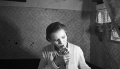 1957, Gulyás Zsuzsa, smoking, lighter, woman, Fortepan #186391