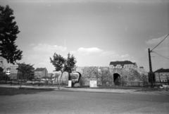 Hungary, Óbuda, Budapest III., Nagyszombat utca, balra a Szőlő utca, szemben a katonavárosi amfiteátrum., 1965, Fortepan/Album037, Budapest, Fortepan #186750