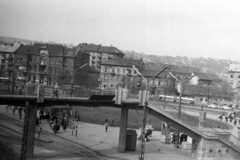 Magyarország, Budapest XII.,Budapest II., Széll Kálmán (Moszkva) tér a Várfok utcából nézve., 1964, Fortepan/Album038, Budapest, Fortepan #186872