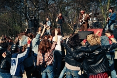 Magyarország, Hűvösvölgy, Budapest II., Nagyrét, Beatrice koncert. A sorozat felvételeit a Beatrice rajongói kör tagjai készítették., 1987, Ambrus Tibor, Budapest, Fortepan #187009