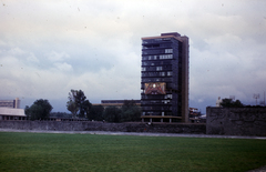 Mexikó, Mexikóváros, Mexikói Autonóm Nemzeti Egyetem (UNAM), a Rektortorony., 1956, Haas Lajos dr, színes, magasház, Fortepan #187332