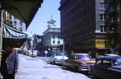 Amerikai Egyesült Államok, San Francisco,Kalifornia állam, Grant Avenue a Sutter Street felől a Bush Street felé nézve., 1956, Haas Lajos dr, színes, utcakép, Fortepan #187347