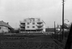 Hungary, Budapest II., szemben a Detrekő utca 1/ a számú ház Hankóczy Jenő utca felőli homlokzata., 1952, Fortepan/Album018, Budapest, house, modern architecture, Fortepan #187488